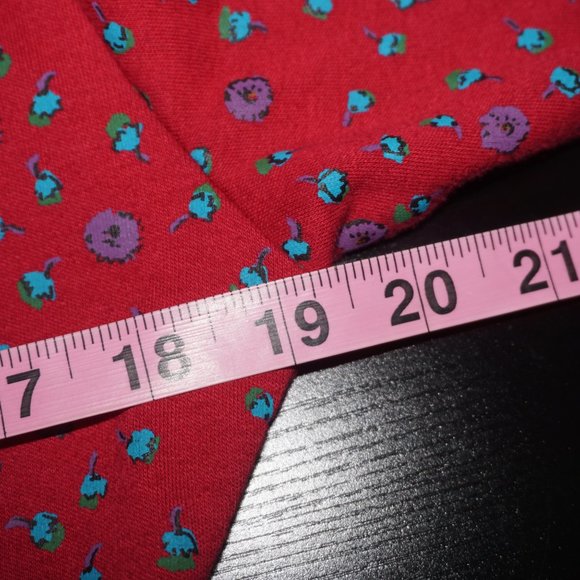 Vintage 90s Floral Button Down Tunic Blouse Top - Picture 6 of 7